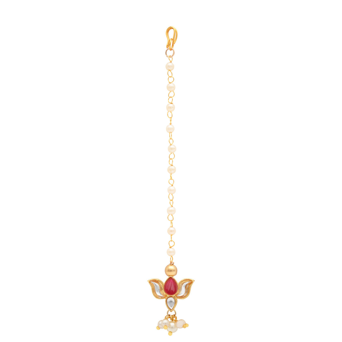 Kundan Lotus Jewellery Set for Girls