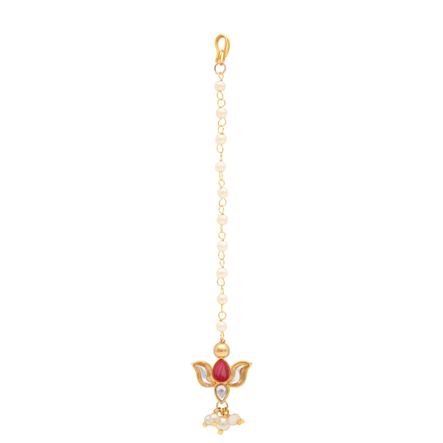 Kundan Lotus Jewellery Set for Girls