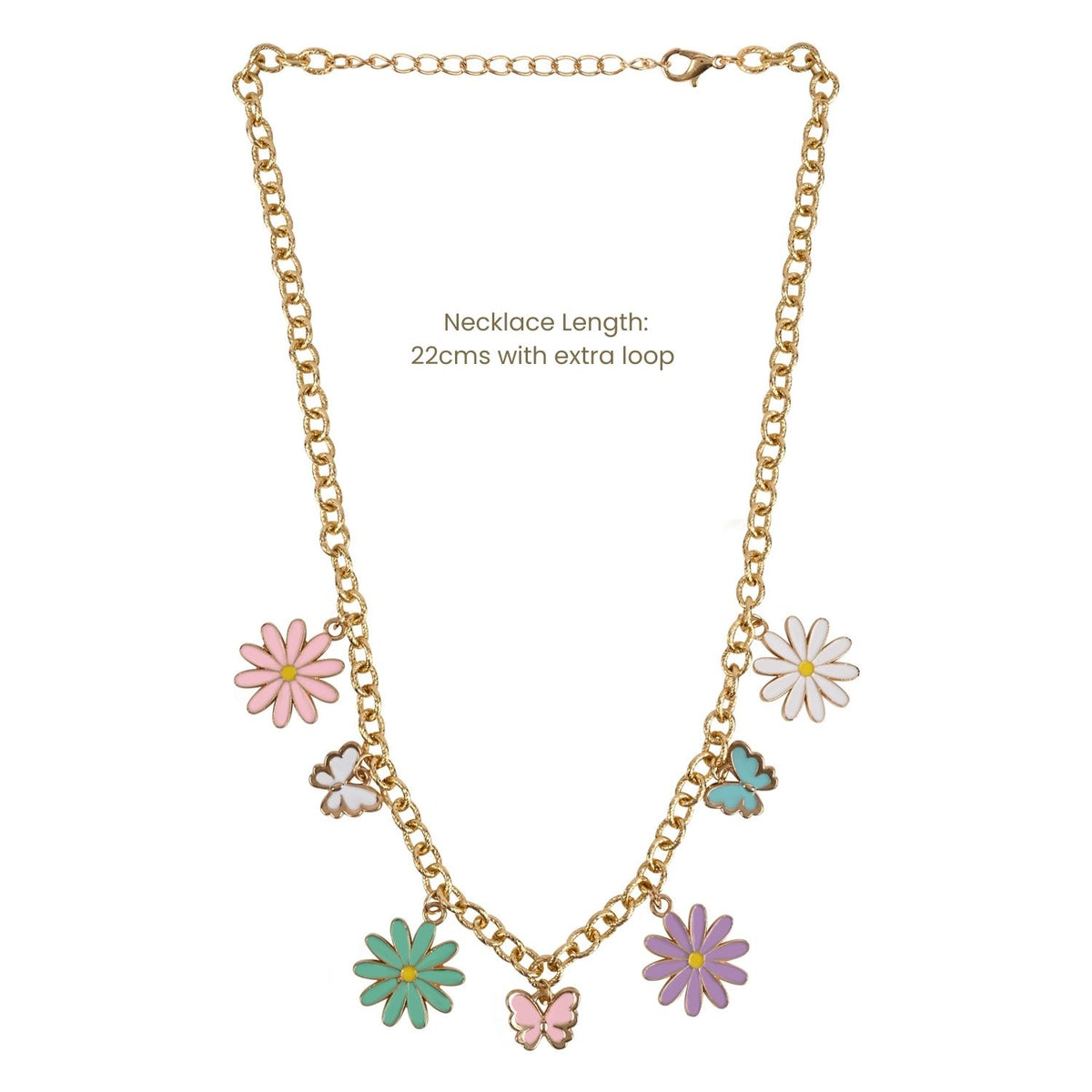 Floral Charm Necklace Gift Set for Sister