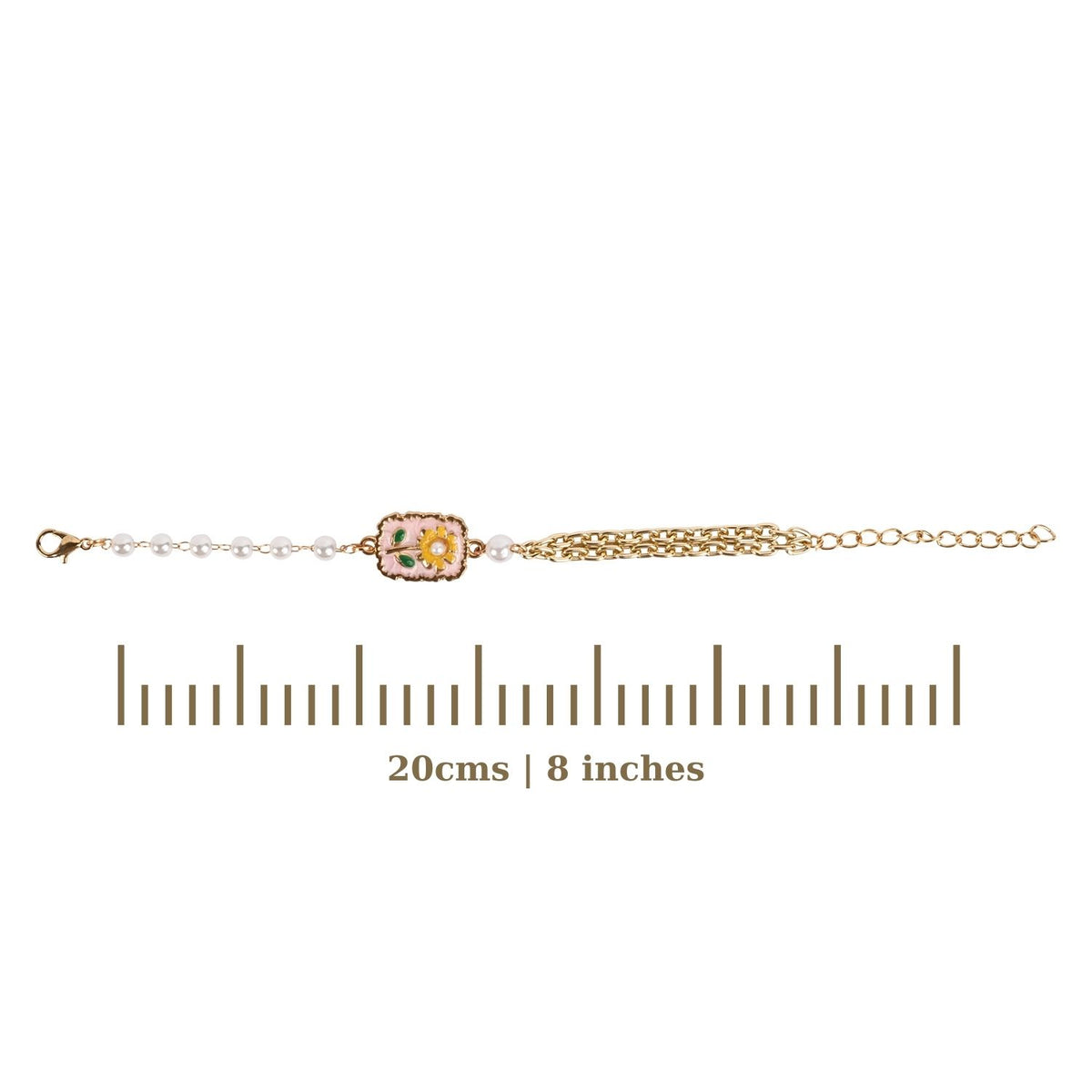 Floral Charm Girls Bracelet Rakhi