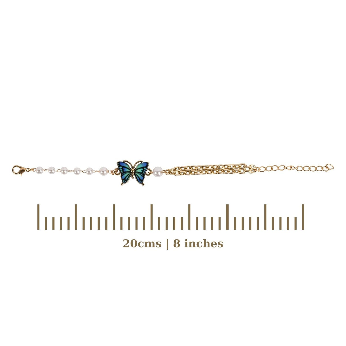 Butterfly Charm Bracelet Rakhi for Girls