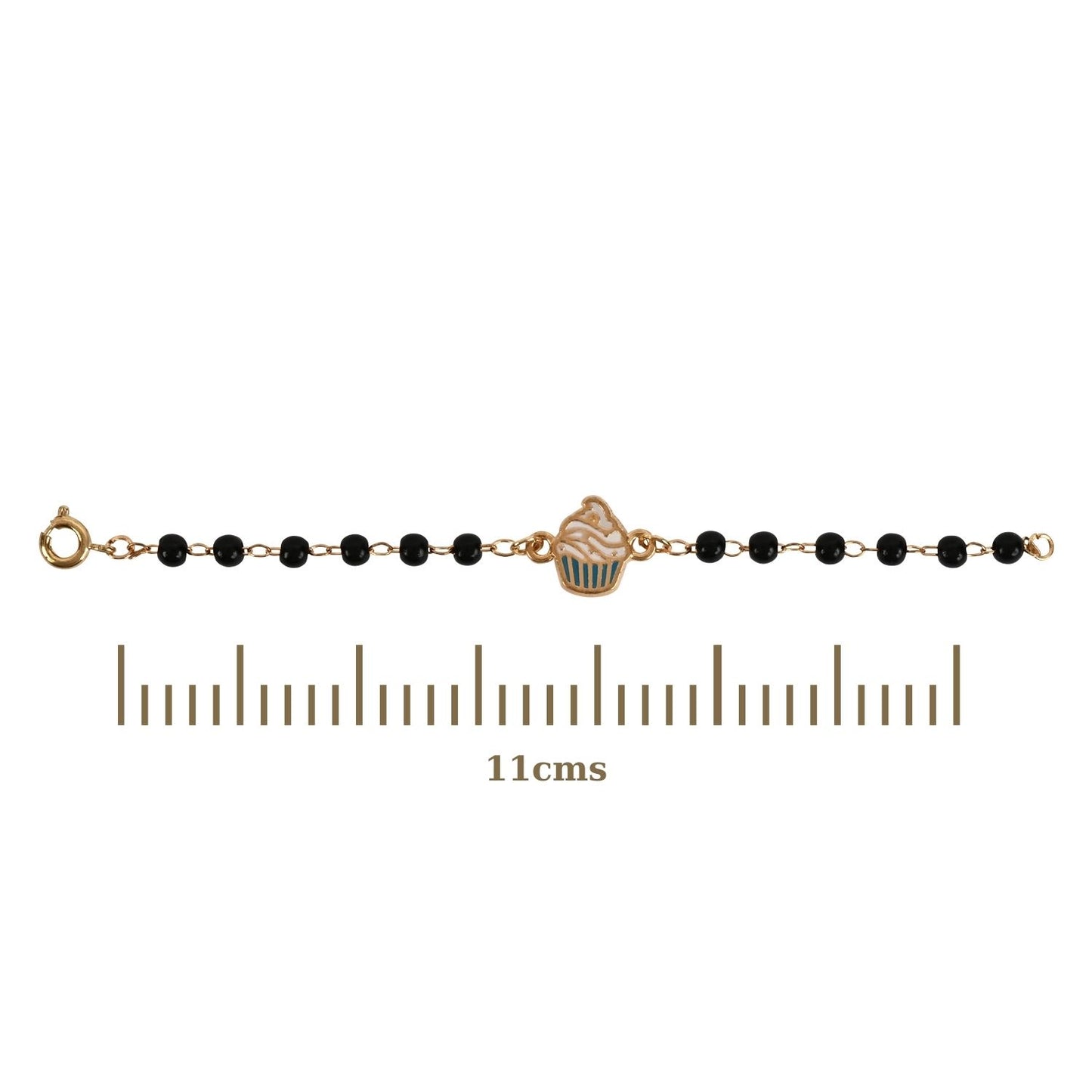 Cupcake Charm Nazariya Girls Bracelet Rakhi