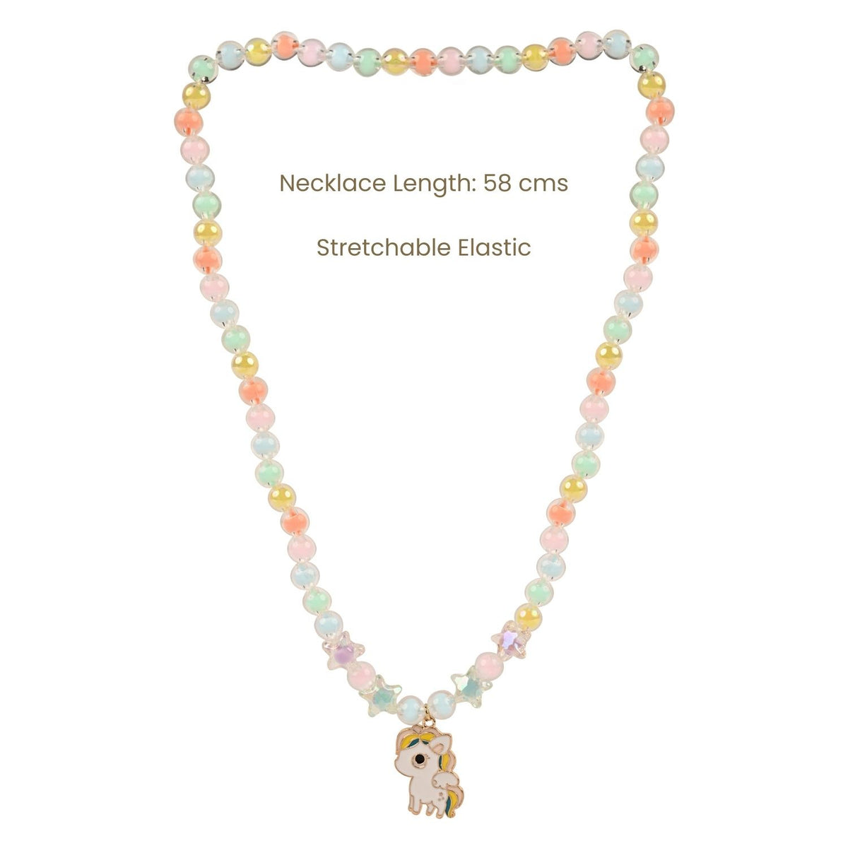 Unicorn Charm Kids Jewellery Set, Stretch Fit
