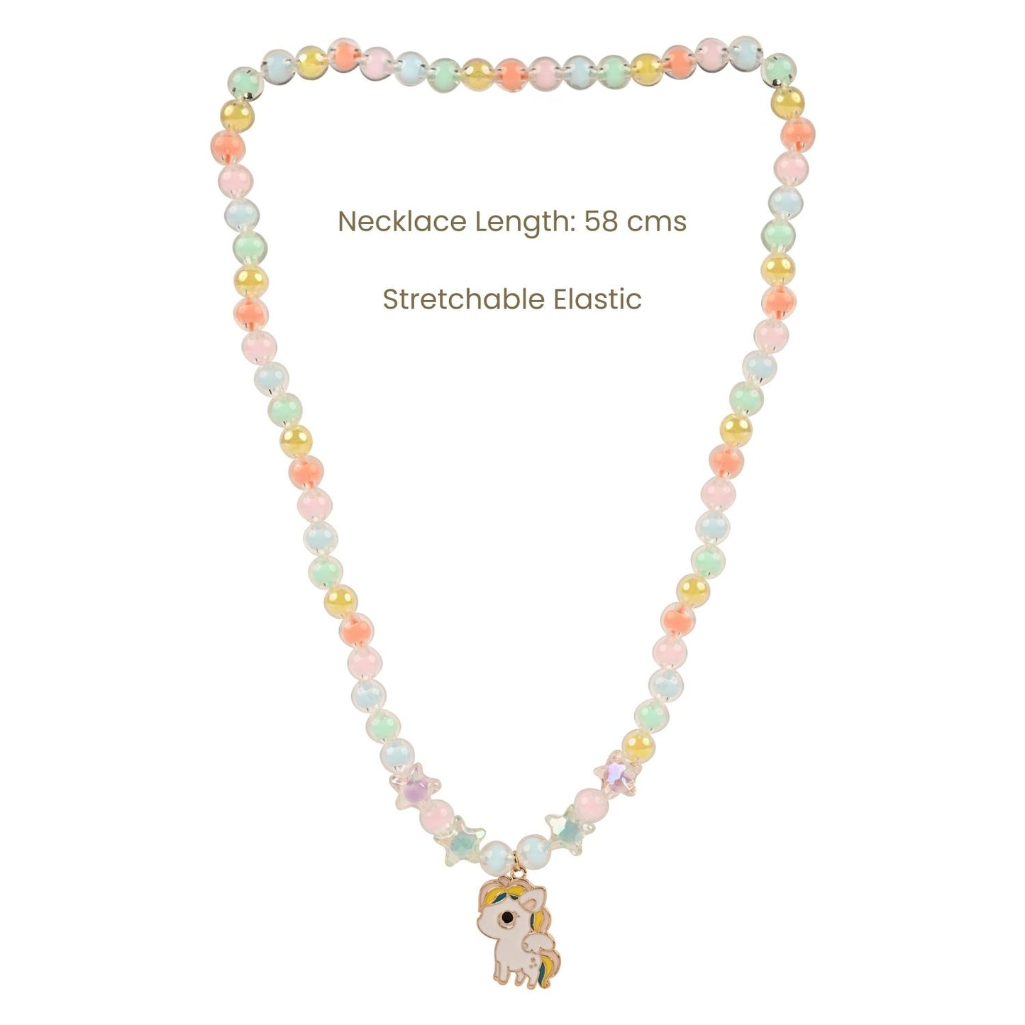 Unicorn Charm Kids Jewellery Set, Stretch Fit