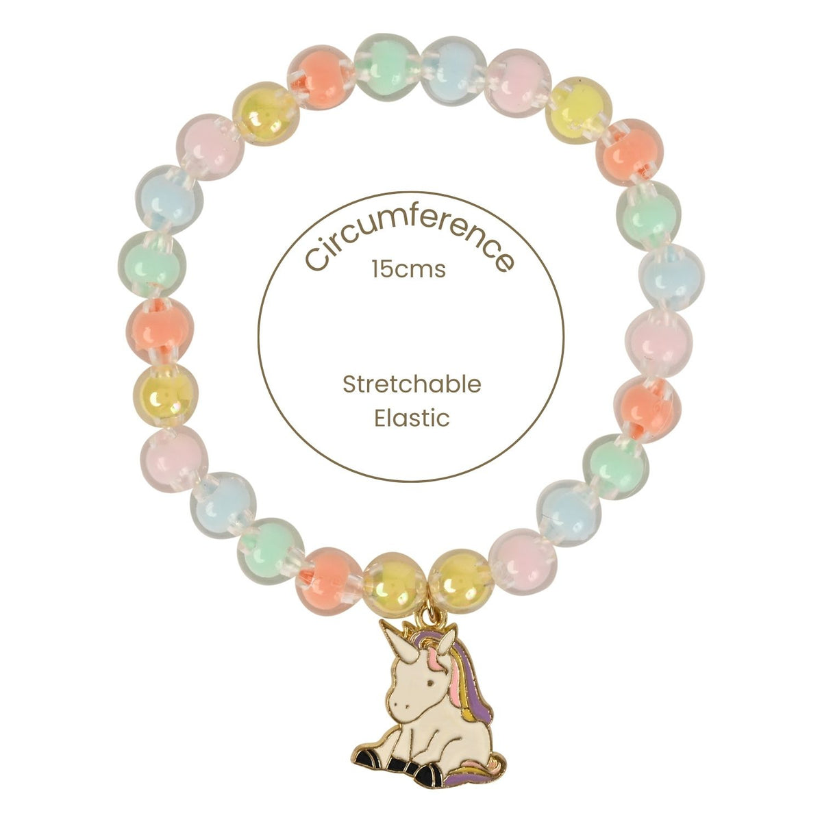 Unicorn Charm Kids Jewellery Set, Stretch Fit