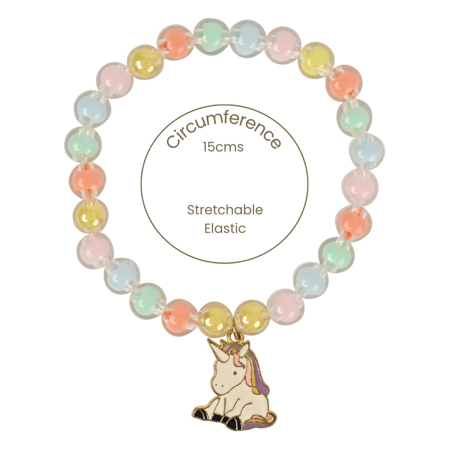 Unicorn Charm Kids Jewellery Set, Stretch Fit