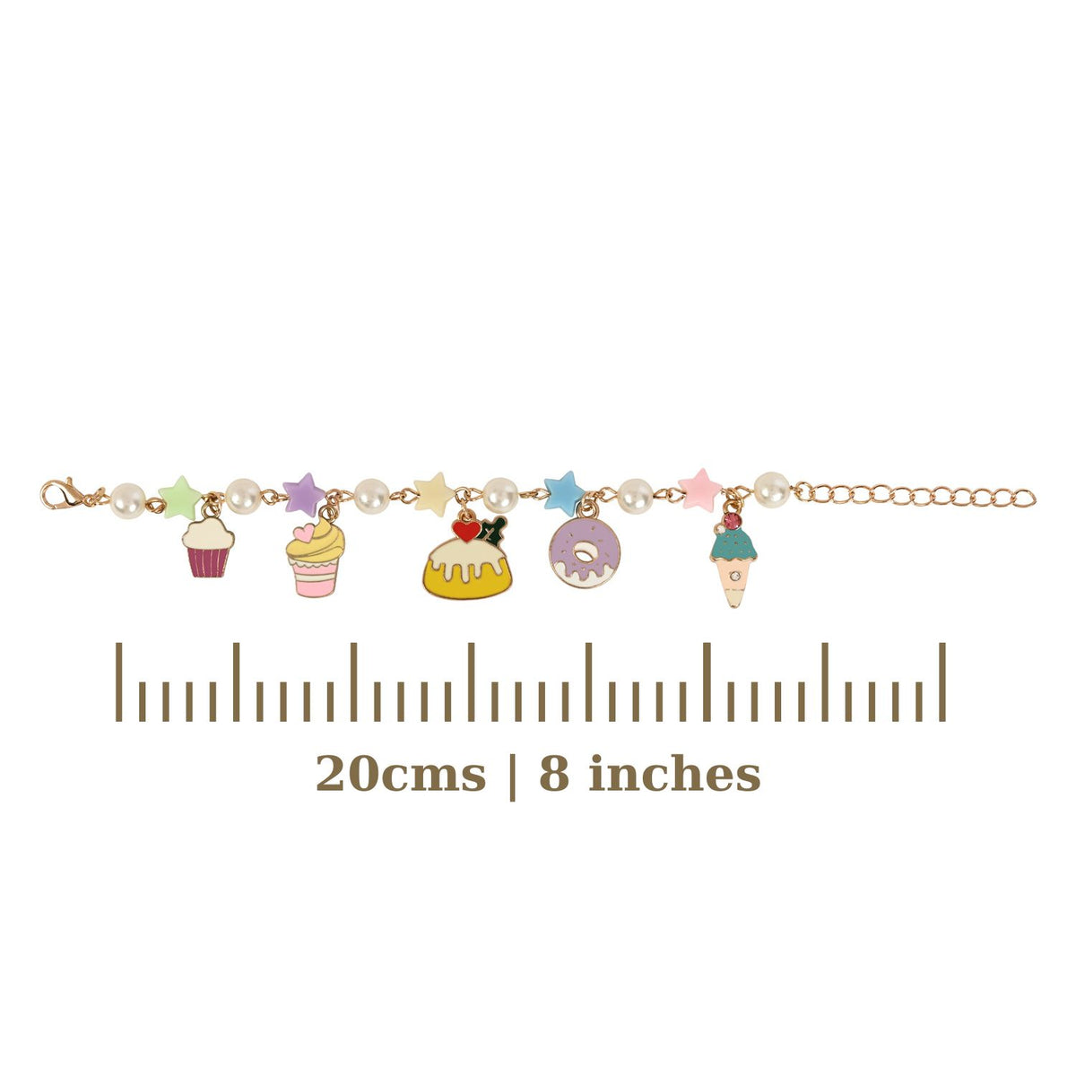 Multi-Charm Beaded Bracelet Rakhi for Girls