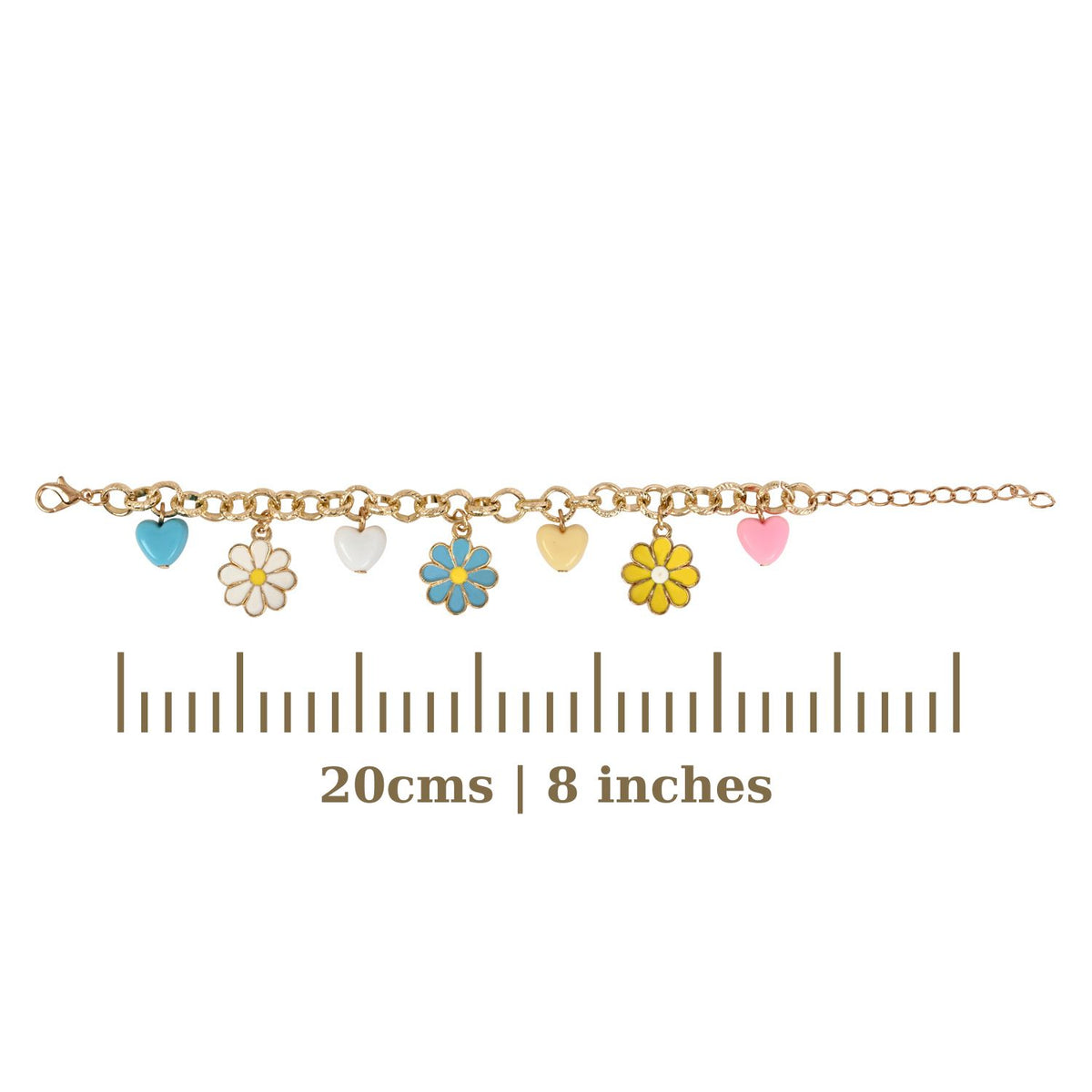 Floral Multi-Charm Kids Bracelet