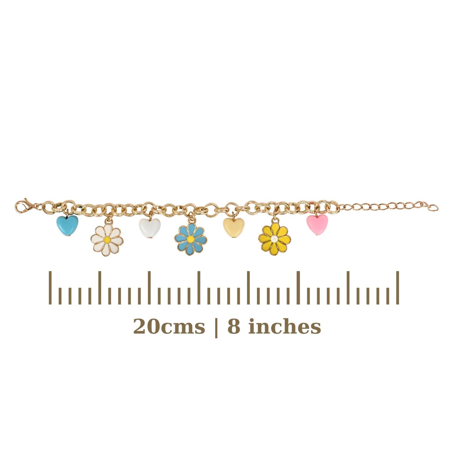 Floral Multi-Charm Kids Bracelet
