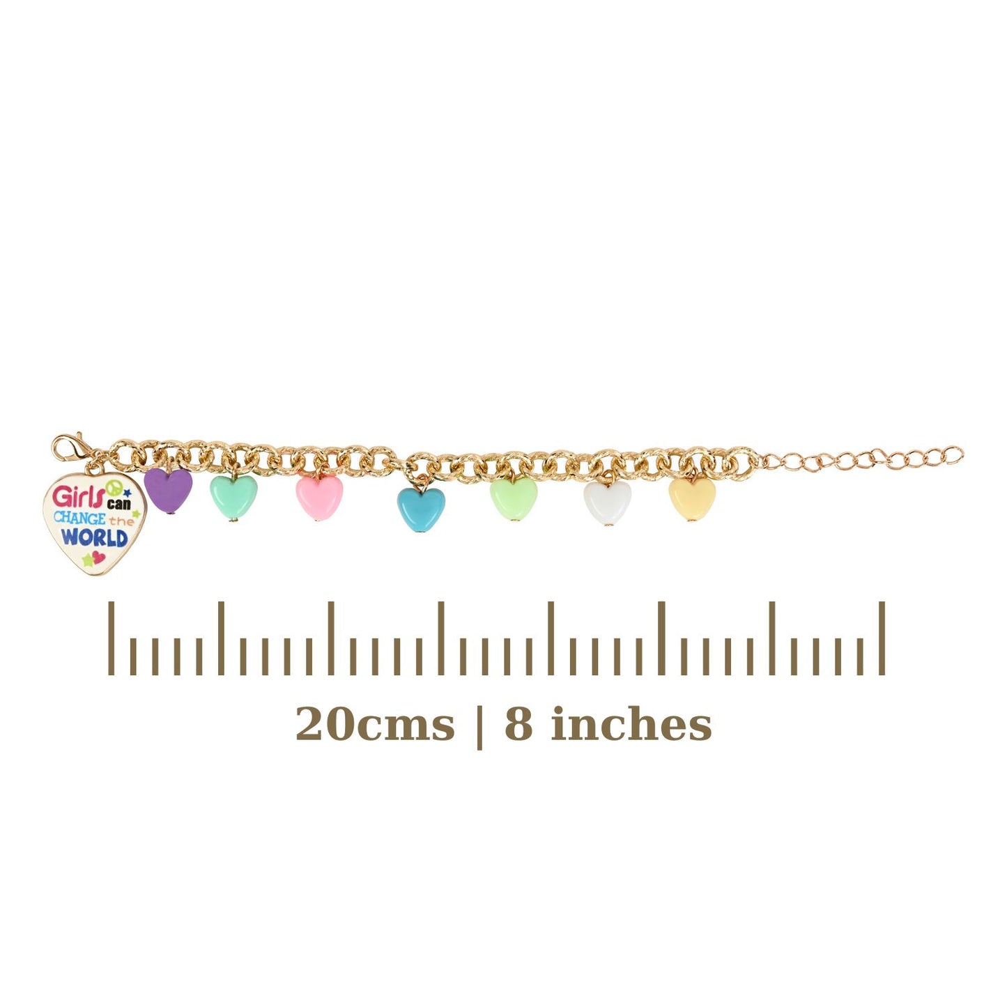 "Girls Can Change the World" Kids Bracelet