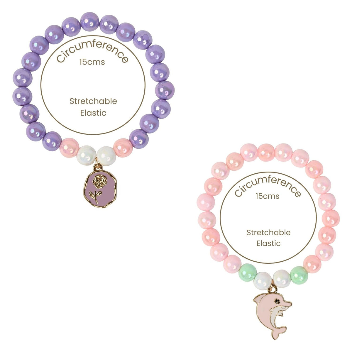 Floral Kids Bracelet Set of 4