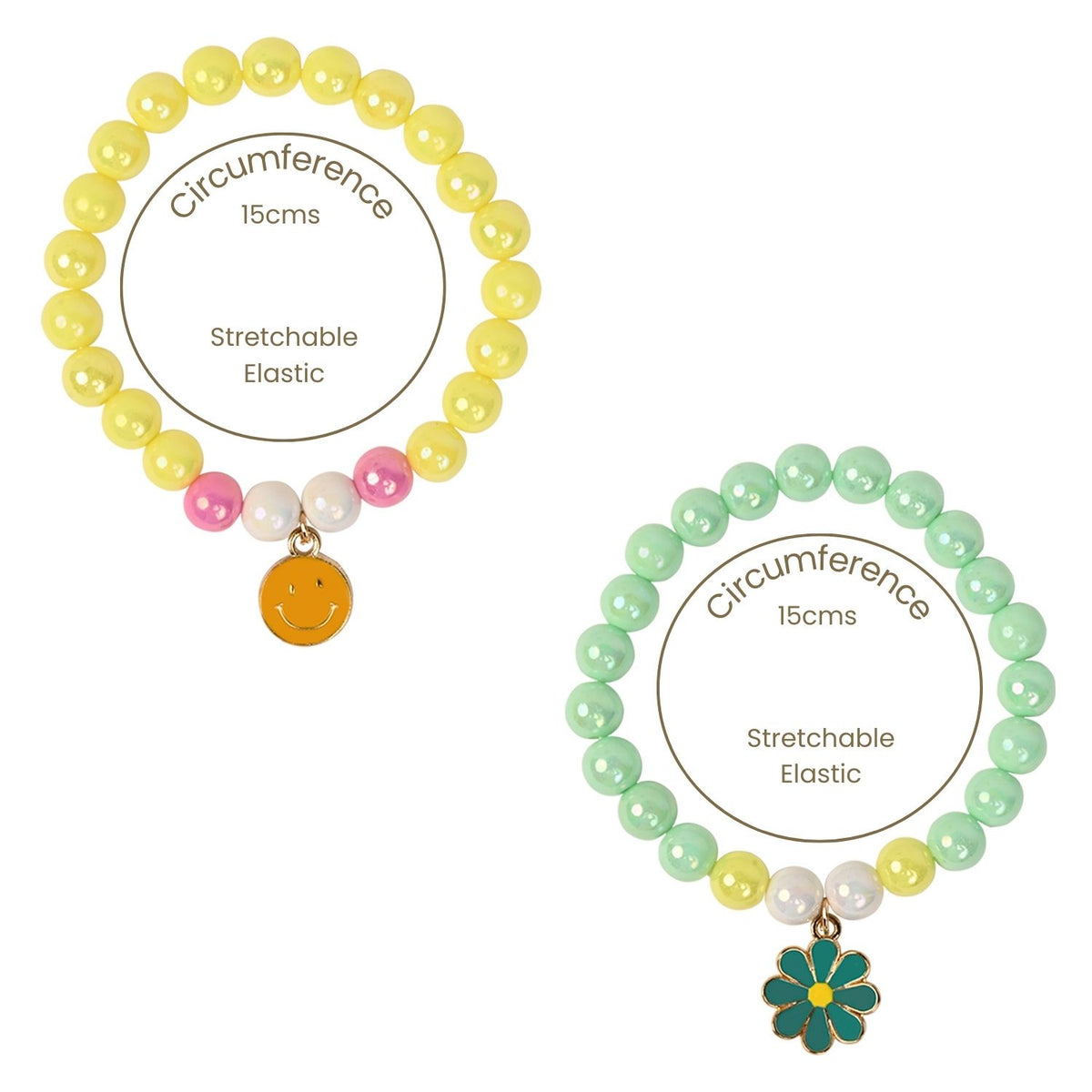 Floral Kids Bracelet Set of 4