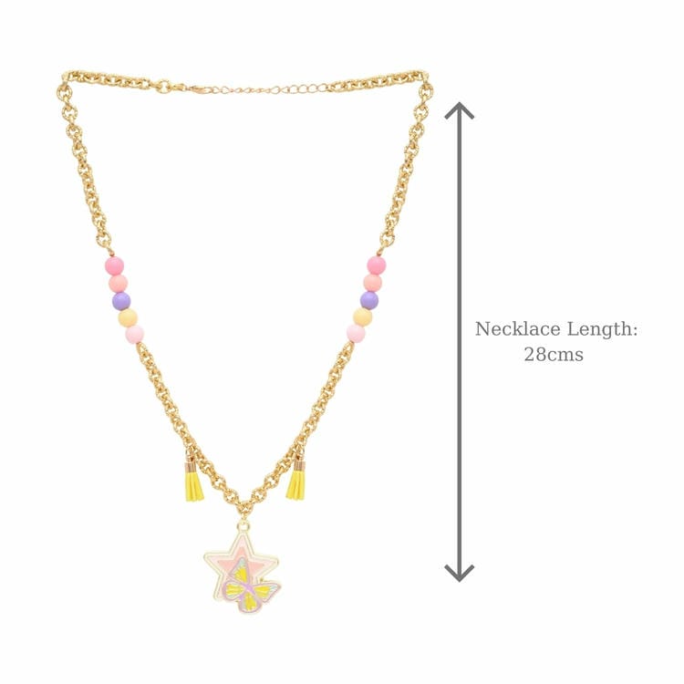 Star Butterfly Charm Necklace Jewellery Set