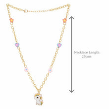 Load image into Gallery viewer, Unicorn Charm Necklace Bracelet Jewellery Set
