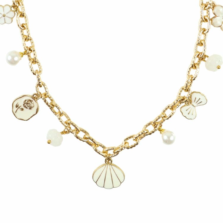 Multi-Charm Chain Necklace