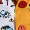 Yellow Transport Kurta Pyjama Set for Boys