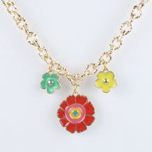 Load image into Gallery viewer, Floral Charms Colourful Beads Necklace
