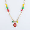 Floral Charms Colourful Beads Necklace
