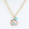 Blue Unicorn with Star Chain Necklace