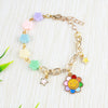 Colourful Smiling Flower Necklace & Bracelet Set for Girls