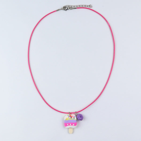Ice-Cream Purple & Pink Necklace for Girls