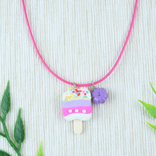 Load image into Gallery viewer, Ice-Cream Purple &amp; Pink Necklace for Girls
