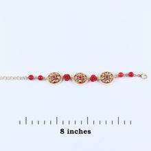 Load image into Gallery viewer, ac22-118-kundan-stone-bracelet-red
