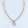 Rainbow Charm Necklace & Bracelet Set - Purple