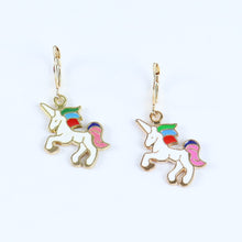Load image into Gallery viewer, ac23-046-unicorn-charms-earrings-white
