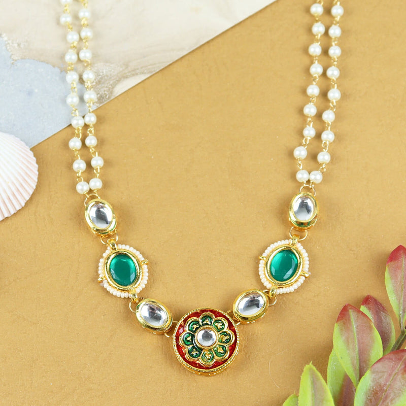 Explore exquisite ethnic jewelry for girls and add a touch of charm and elegance to their festive look. Shop for bracelets, necklace, earrings and jewellery sets. Light Weight. Comfort Fit. Value Buy. Product from Asthetika Kids. 