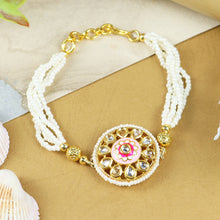 Load image into Gallery viewer, Explore exquisite ethnic jewelry for girls and add a touch of charm and elegance to their festive look. Shop for bracelets, necklace, earrings and jewellery sets. Light Weight. Comfort Fit. Value Buy. Product from Asthetika Kids. 
