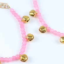 Load image into Gallery viewer, ac23-080-ghungroo-beaded-anklets-set-of-2-pink
