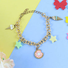 Load image into Gallery viewer, Multi-Charm Donut Chain Bracelet 
