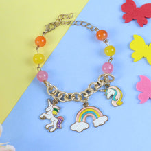 Load image into Gallery viewer, Multi-Charm Unicorn Chain Bracelet 
