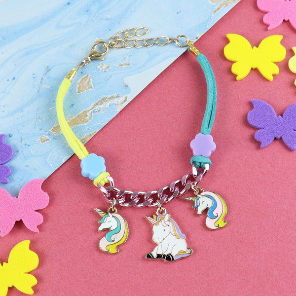 Multi-Charm Unicorn Bracelet