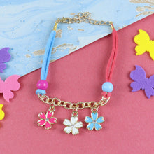 Load image into Gallery viewer, Multi-Charm Floral Bracelet

