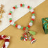 Christmas Charms Beaded Bracelet Red::Green::White