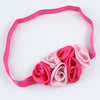 Satin Roses Stretchabe Headband - Pink