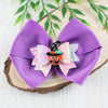 Purple Bow Witch Hat Halloween Hair Clip