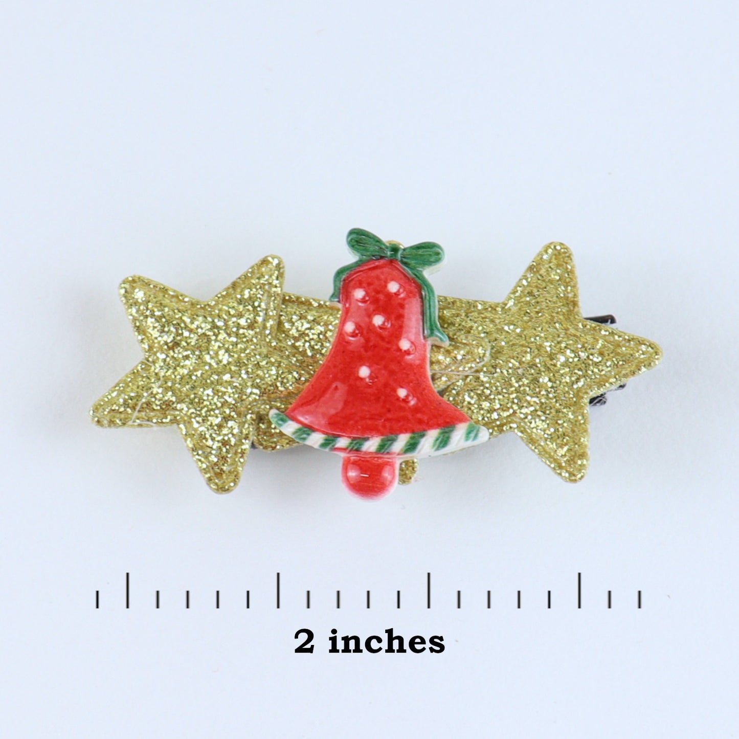 Christmas Hair Clips [Set of 2] - Gold