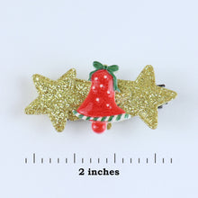 Load image into Gallery viewer, Christmas Hair Clips [Set of 2] - Gold
