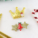 Christmas Hair Clips [Set of 2] - Gold