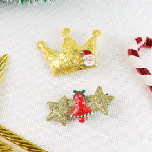 Load image into Gallery viewer, Christmas Hair Clips [Set of 2] - Gold
