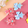 Star Sequin Bow Hair Clips - Set of 4 - Red Blue