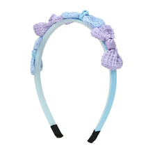 Load image into Gallery viewer, Textrued Bows Hair Band - Blue
