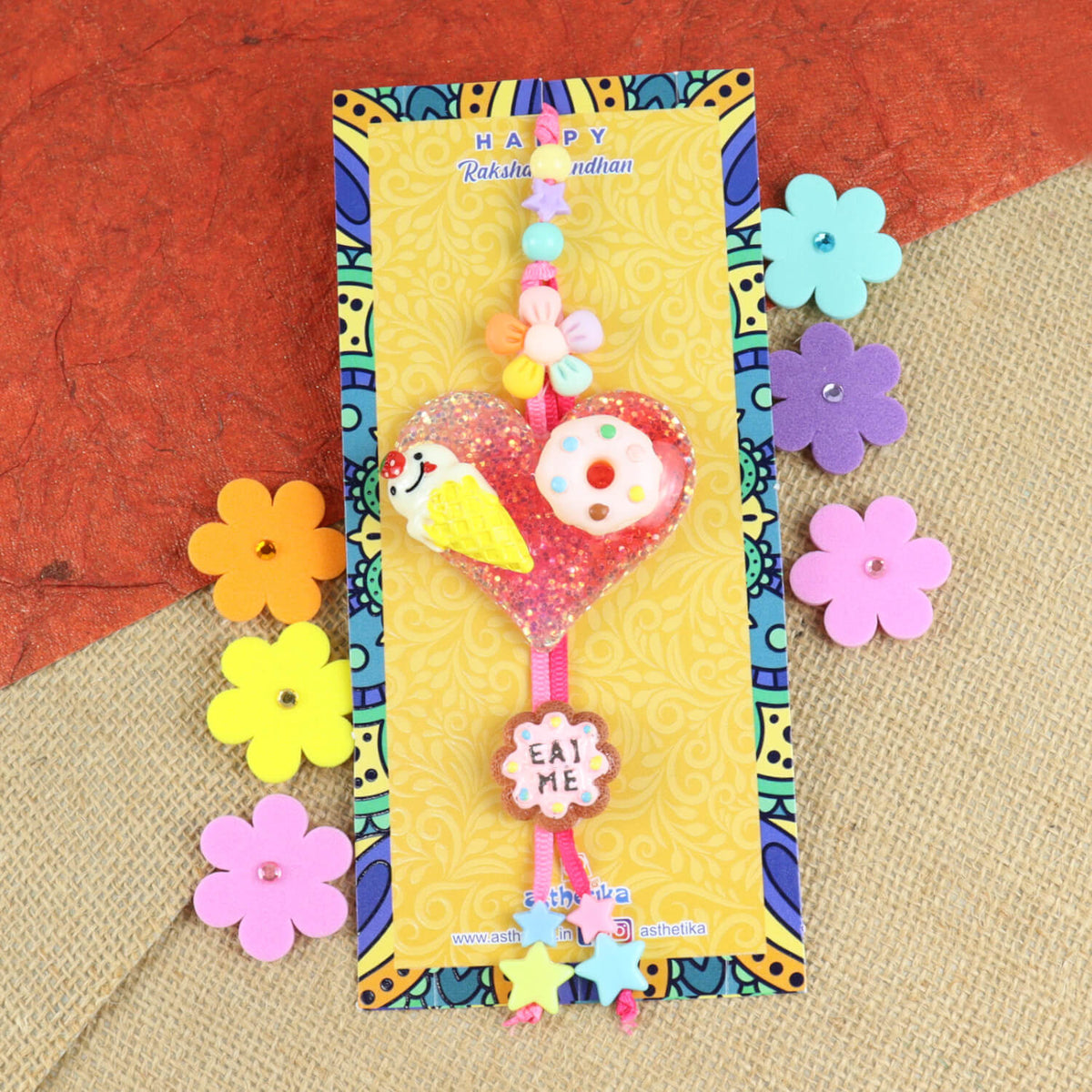 Eat Me Ice-Cream Donut Lumba Rakhi for Girls