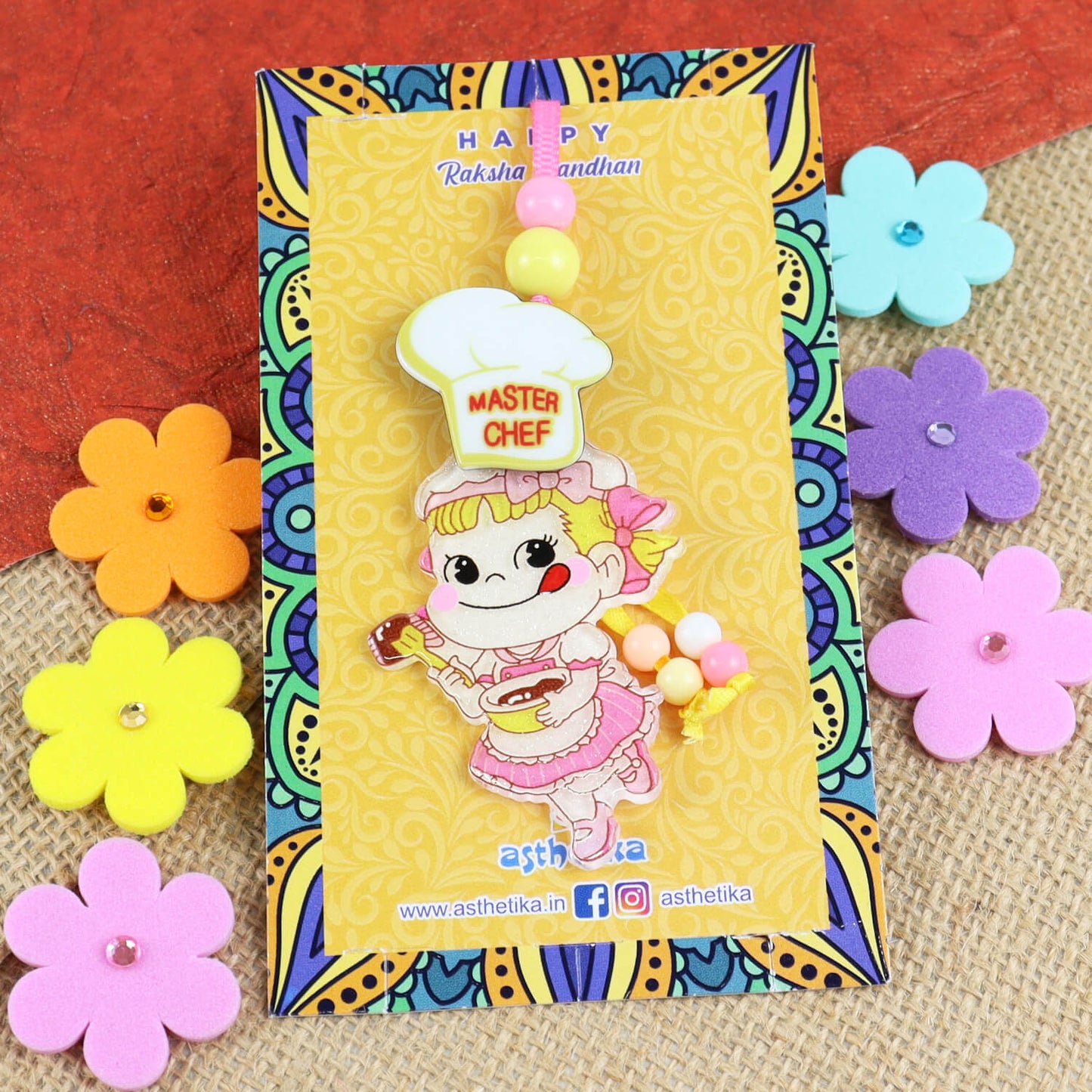 Master Chef Lumba Rakhi for Girls