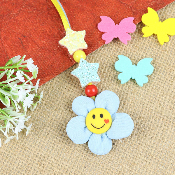 Smiling Flower Lumba Rakhi for Girls