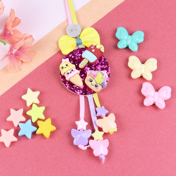 Ice-Cream Cupcake Lumba Rakhi for Girls