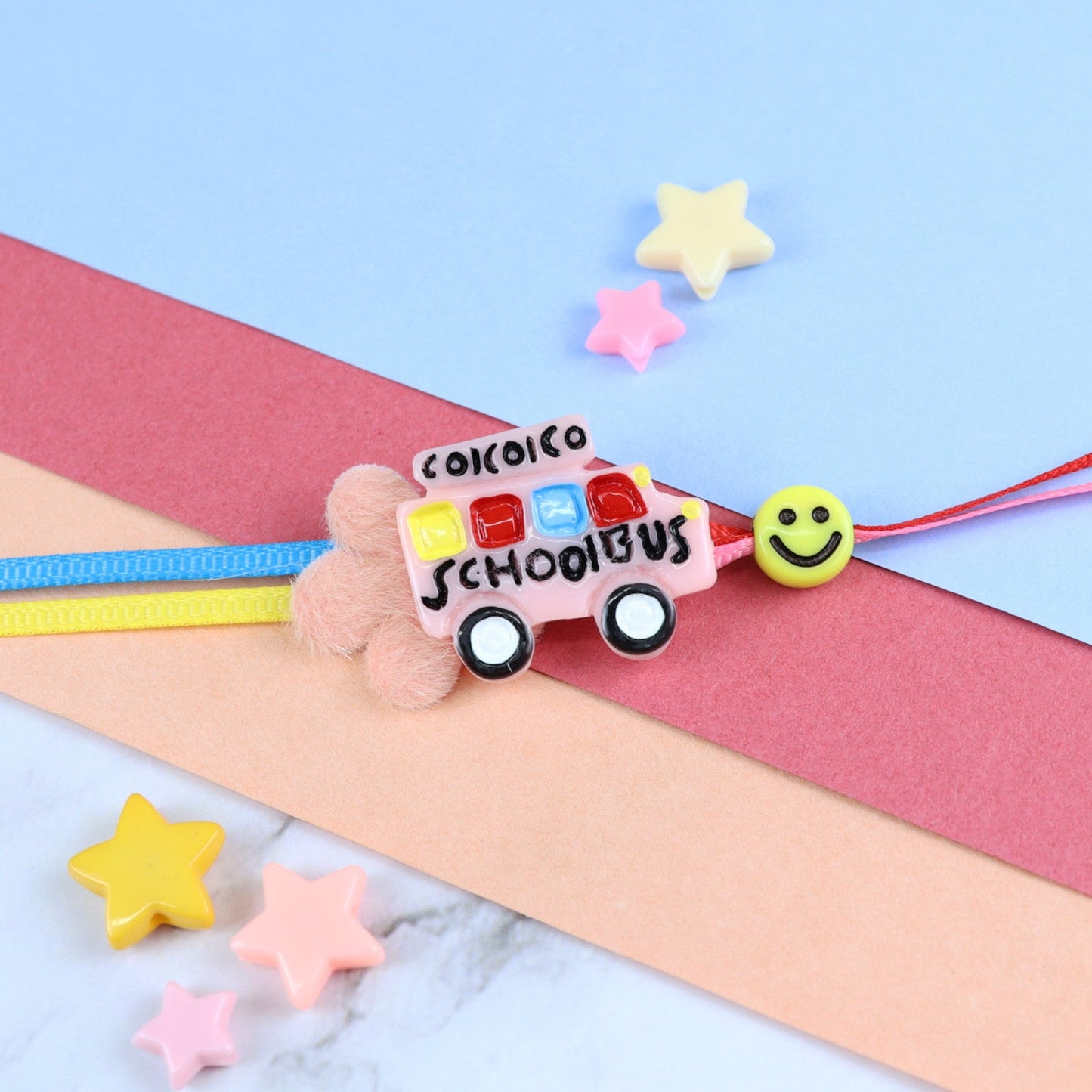 Smiley School Bus Kids Rakhi
